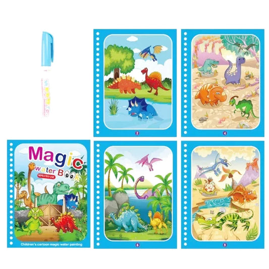 Livre De Coloriage Magique à L'Eau Dinosaure