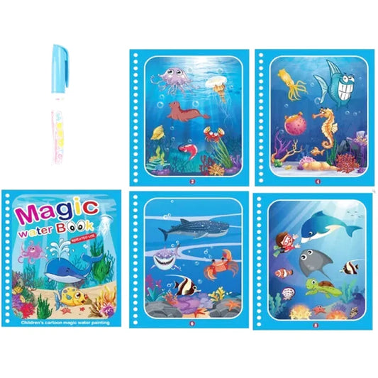 Livre De Coloriage Magique à L'Eau Océan