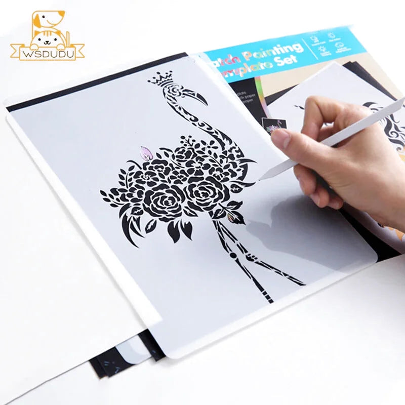 Papier Noir à Gratter