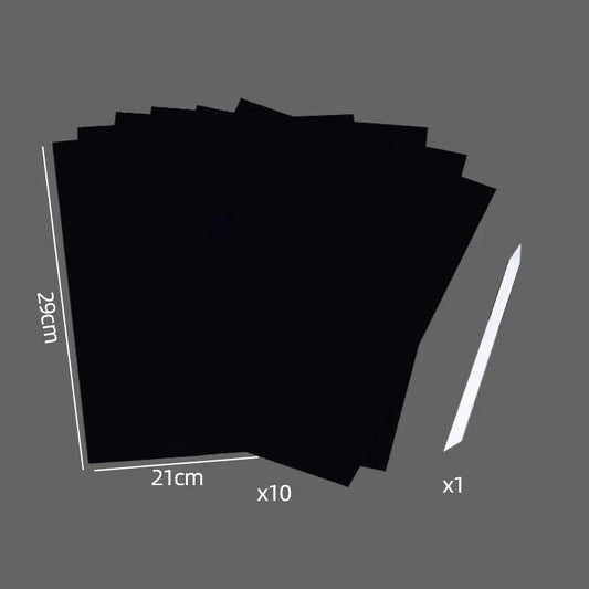 Papier Noir à Gratter