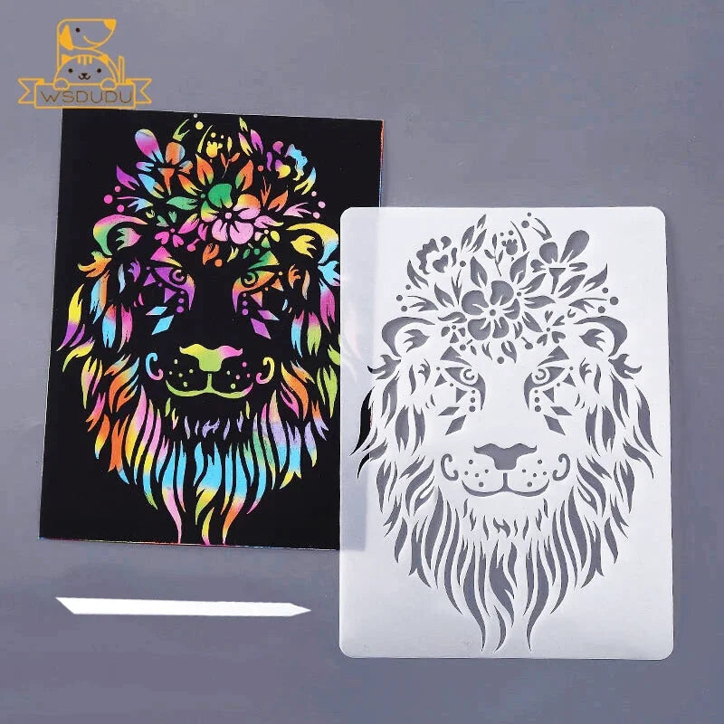 Pochoirs Animaux Papier à Gratter